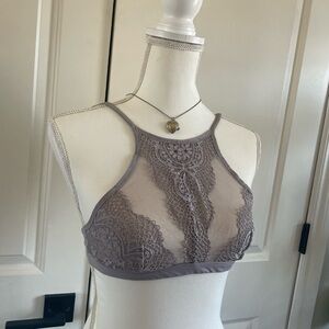 Victoria's Secret Lace Bralette - Gray